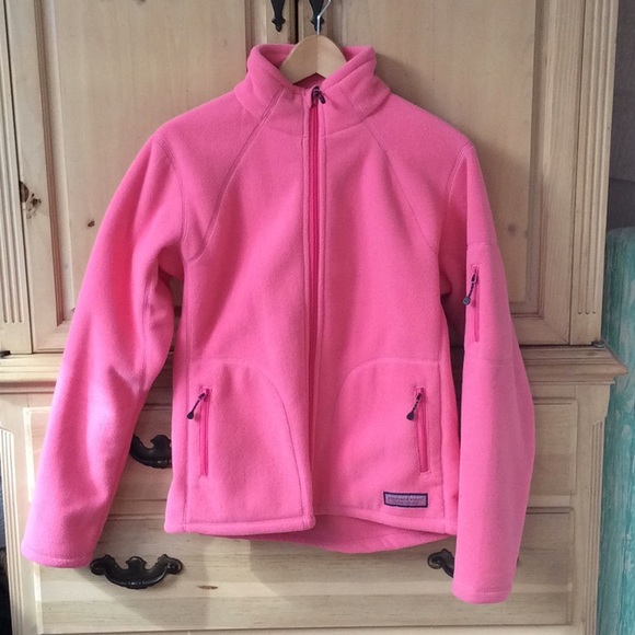 Vineyard Vines Jackets & Blazers - 💕HOST PICK💕Vineyard Vines Pink Fleece Zip Up Jacket  -Medium